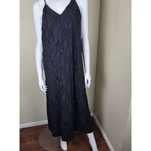 Topshop Floral Lace Maxi Chuck On in Black, Medium 8-10q q - Picture 6 of 11